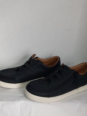 Billy Footwear Gore Low Black Slip-On Casual Sneakers with White Sole Size 9.5